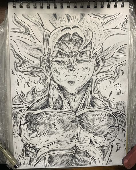 Mastered Ultra Goku Ultra Instinct Drawing Pencil Hampel Bloggen The