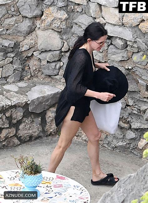Courteney Cox Sexy Seen Flaunting Her Hot Bikini Body In Positano Aznude
