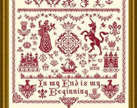 Mary Queen of Scots Papillon Creations Cross Stitch Pattern - Etsy