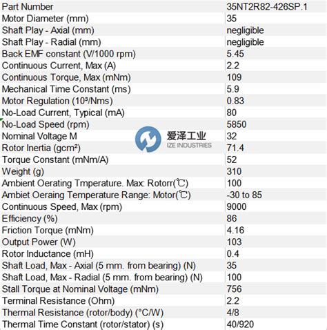 Portescap电机35nt2r82 426sp1 上海爱泽工业设备有限公司