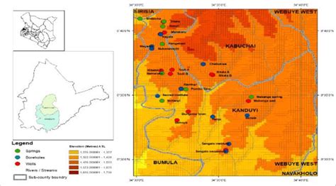 Map of Bungoma County. Source: [13]. | Download Scientific Diagram