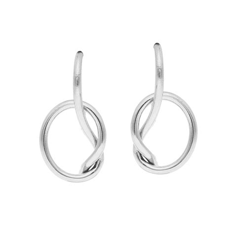 Dallas Earrings Form A Seamless Silverver Lasso