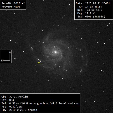 Bright Supernova 2023ixf In M101 Sky And Telescope Sky And Telescope