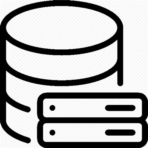 Database Db Server Black Icon Free Png Citypng