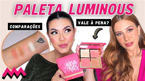 Paleta Luminous Niina Secrets Resenha Comparativa Swatches