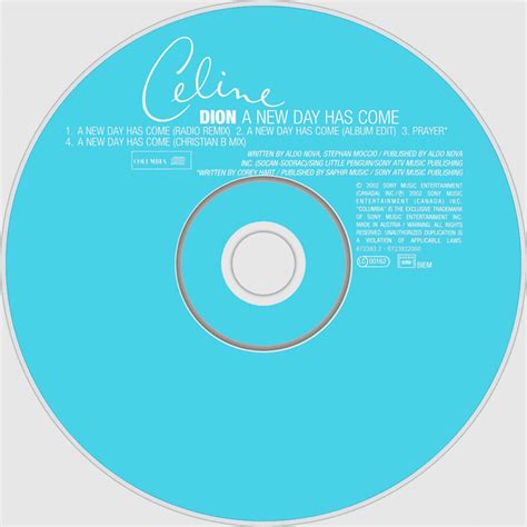 Celine Dion Miracle Album Cover