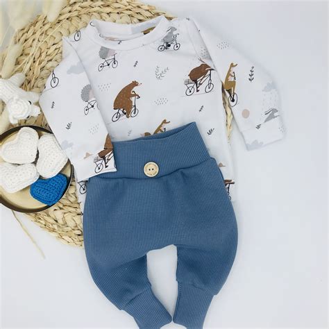 Conjunto de bebés traje de recién nacido pantalones de Etsy