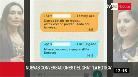 Chat La Botica Difunden Nuevas Conversaciones Entre Congresistas De