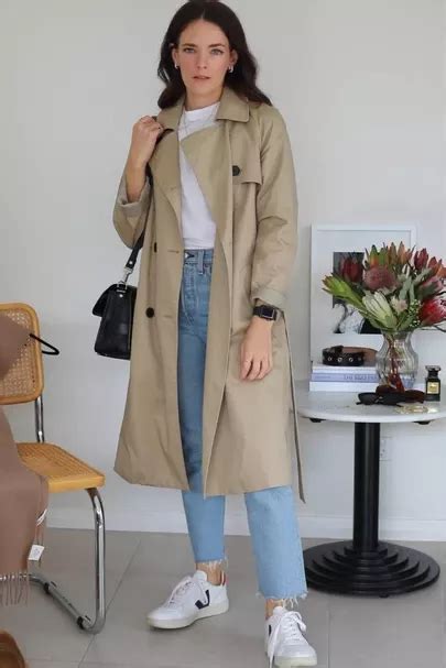 Trench Coat Outfit Spring White Trench Coat Long Trench Coat Coat