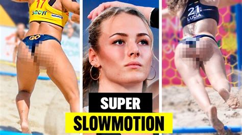 Beautiful Beach Handball Girls In Super Slow Motion Youtube