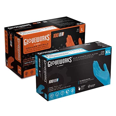 Gloveworks Hd Orange Nitrile Disposable Gloves In Pakistan Wellshoppk