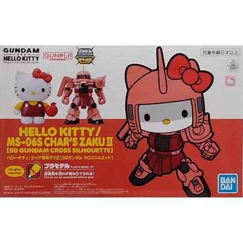 Sd Gundam Cross Silhouette Hello Kitty Ms 06s Chars Zaku Ii Shopee