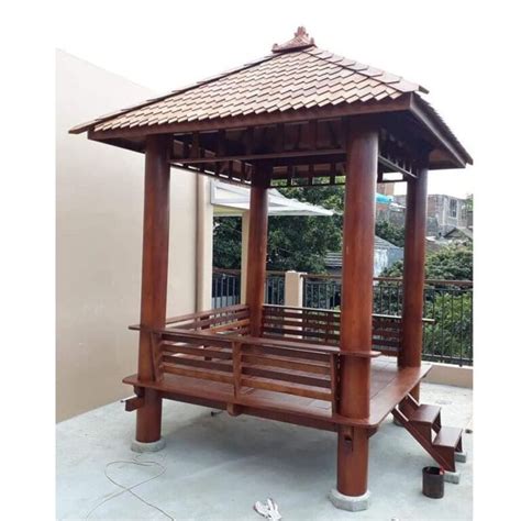 Jual Gazebo Minimalis Kayu Kelapa Glugu Toko Mebel Furniture Jepara