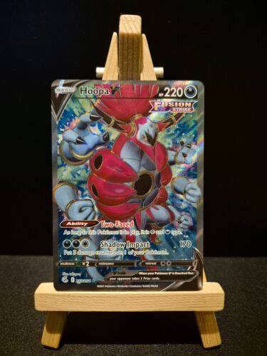 Pok Mon Tcg Hoopa V Fusion Strike Holo Full Art Ultra Rare Ebay