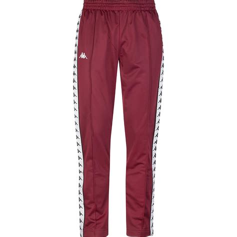 Kappa Astoria 222 Banda Retro Slim Tracksuit Pants Red