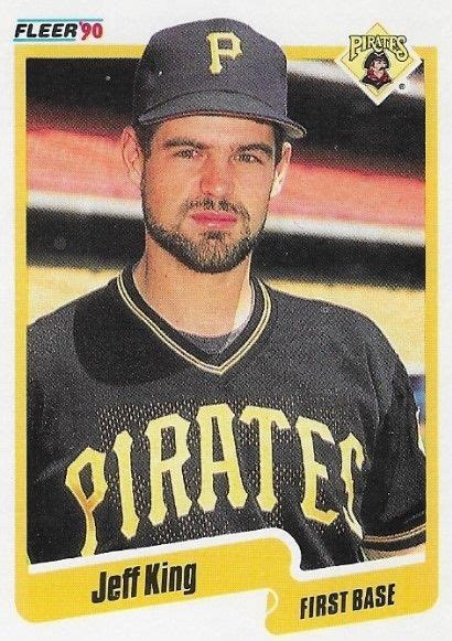 King Jeff Pittsburgh Pirates Fleer Baseball Trading Card