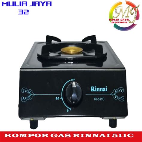 Jual KOMPOR GAS RINNAI 1 TUNGKU RI 511C BURNER KUNINGAN KECIL MINI