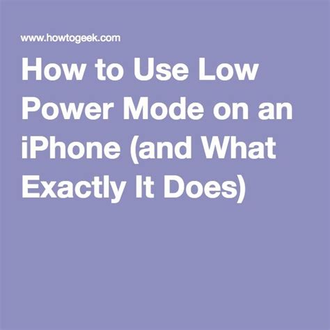 Does Low Battery Mode Actually Work Nracave