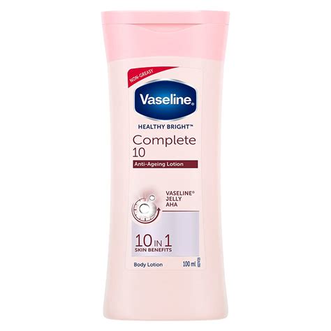 Vaseline Healthy Bright Complete 10 Body Lotion Anti Ageing Lotion With Vitamin B3 Aha Pro