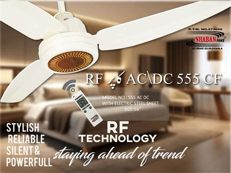 Shaban Fans Ac Dc Inverter Ceiling Fan With Remote Control Watt