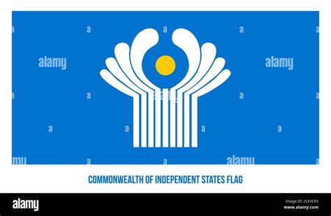 Commonwealth Of Independent States Flag Vector Illustration On White