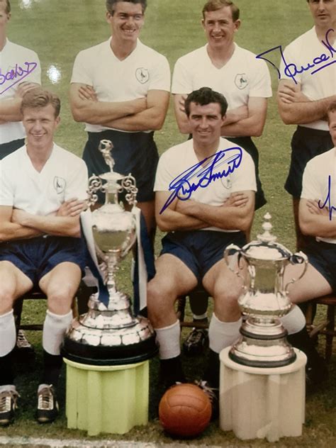 Signed Tottenham Hotspur 1961 Double Winners Photo - Its Signed Memorabilia