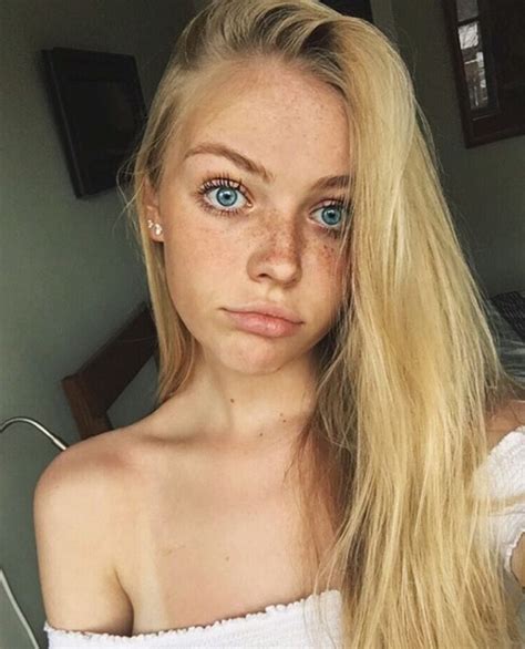 Annika Boron Imgur Brunette To Blonde Freckles Girl Annika