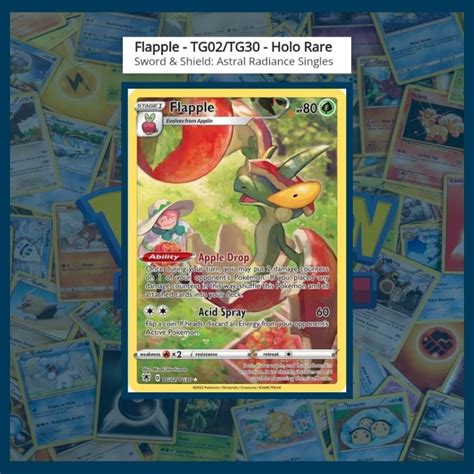 Pokemon TCG Flapple TG02 TG30 Holo Rare Astral Radiance Trainer