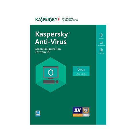 Kaspersky Anti Virus 3 User 1 Year