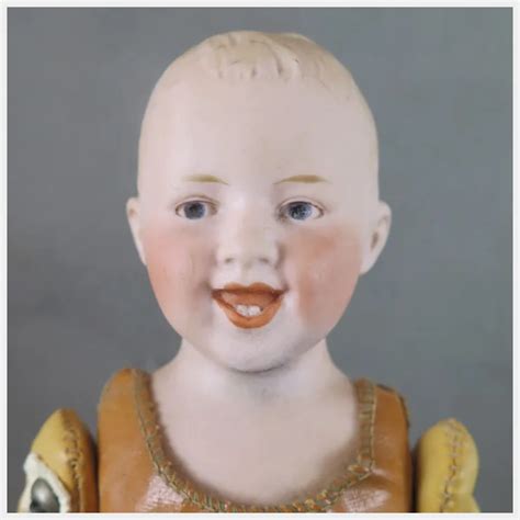 German Heubach Bisque Laughing Boy Character Doll Inch Ruby Lane