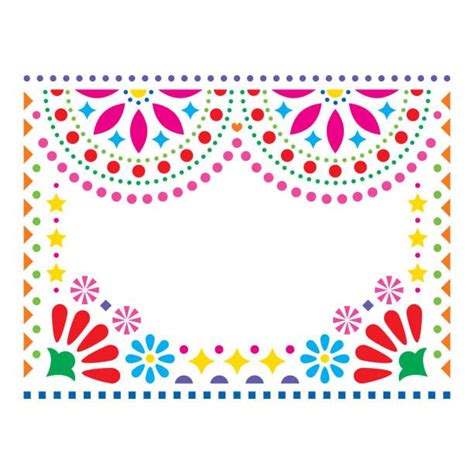 Floral Oranement Fiesta Invitation Cheerful Ornament With Abstract