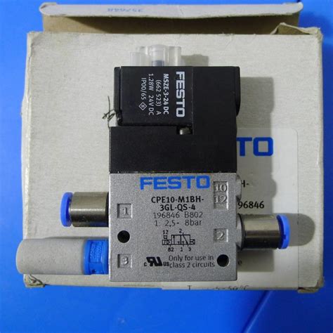 Festo Electric Solenoid Valve Cpe M Bh Gl Qs With High Performance