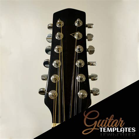 Gt 12 String Acoustic Headstock 20 Grand Symphony Guitar Templates