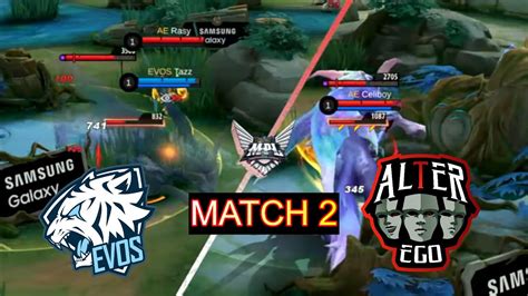 ALTER EGO VS EVOS MATCH 2 TURNAMEN MPL ID S12 GILIRAN EVOS YANG DI