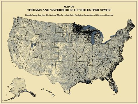 Hydrological Map Of The United States Map Of The United States