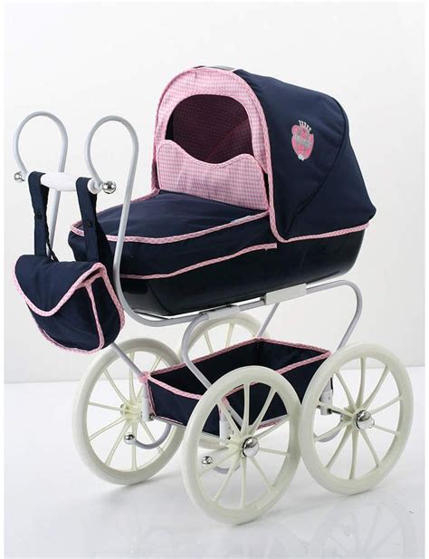 Hauck Classic Navy Toy Doll Pram Stroller Dolls Prams Pram Stroller