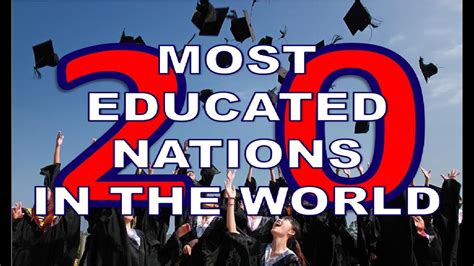 20 Most Educated Nations In The World 2020 Youtube