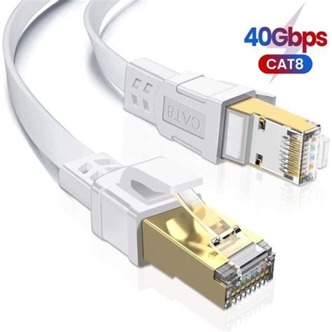 Ototon M Cat Plat C Ble Ethernet R Seau Rj Haut D Bit Gbps