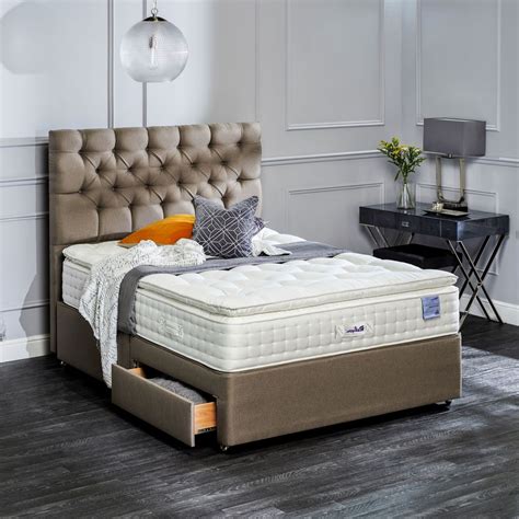 Relyon Ullswater Natural Silk 2900 30 Firm Edge Sprung Divan Set