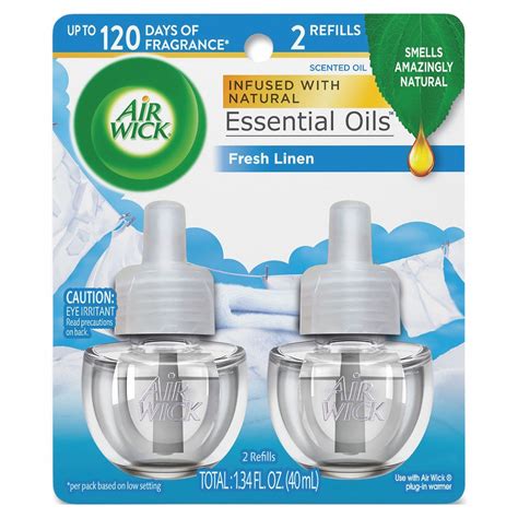 AIR WICK Snuggle Fresh Linen Oil Based Air Freshener Refill 42NZ36