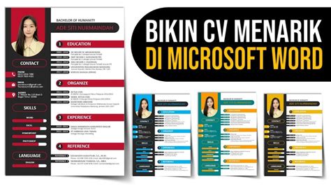 Cara Mudah Membuat Cv Lamaran Kerja Di Word Artofit