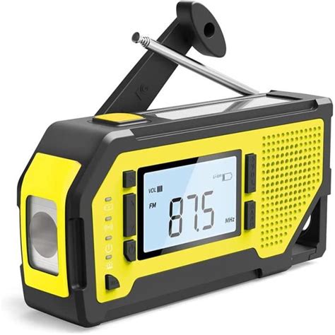 Radio Solaire Radio Portable Manivelle Avec Am Fm Batterie