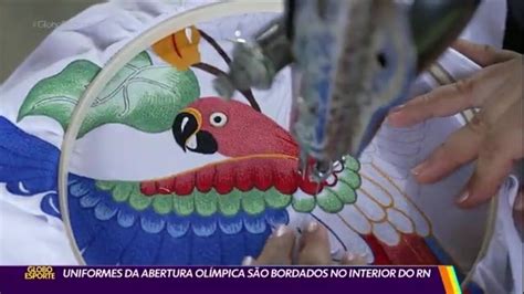 Vídeo Uniformes olímpicos são bordados no interior do Rio Grande do