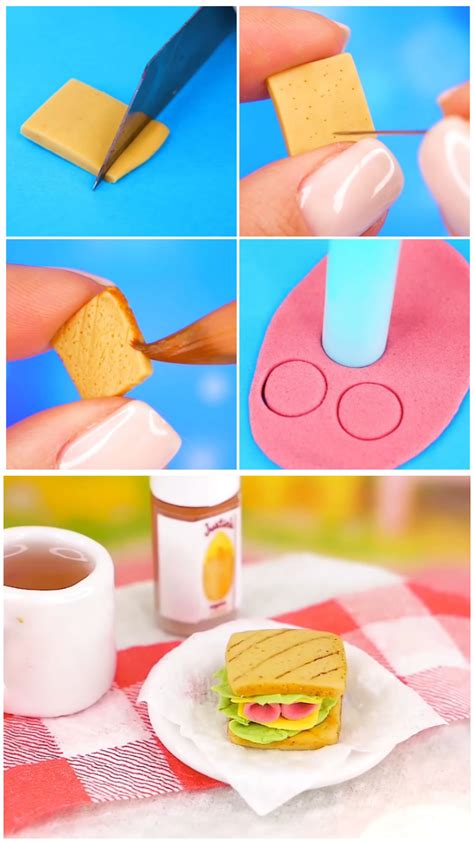 Clay Play Doh Crafts Barbie Food Doll Food Barbie Diy Diy Doll