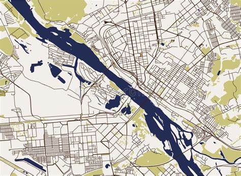 map city novosibirsk russia stock illustration illustration painting master