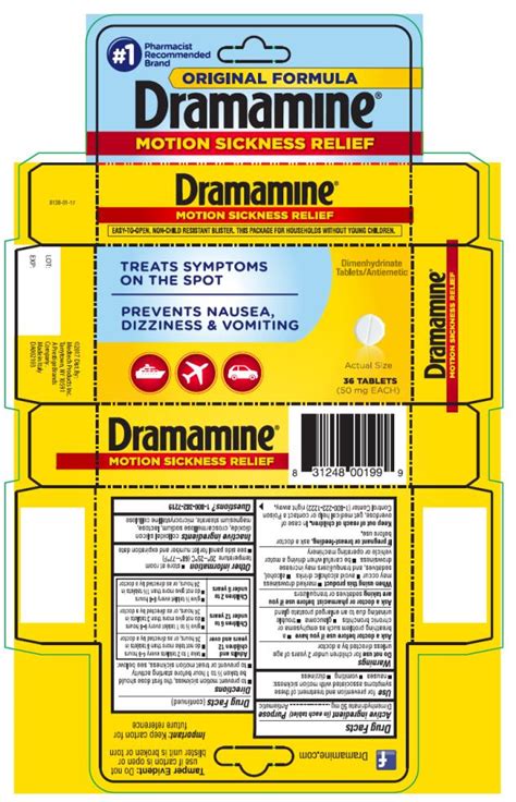 Dramamine Original Formula (tablet) Medtech Products Inc.