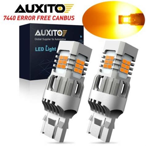 Auxito Amber Led Front Turn Signal Light Bulbs No Hyper Flash