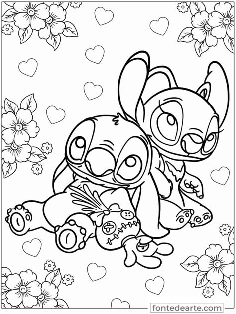 Desenho Lilo E Stitch Disney Para Colorir Imprimir Pdf