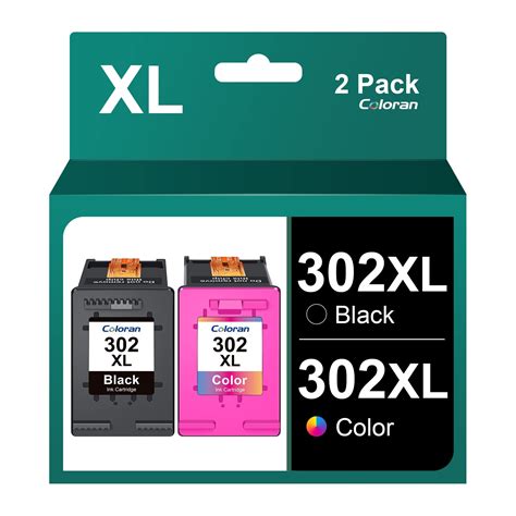 Coloran 302XL Cartouches d encre Remanufacturées Compatible pour HP 302