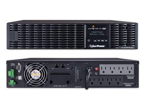 CyberPower Smart App Online Double-Conversion UPS — 1500VA / 1350W 120V 2U Rackmount (with External Extended Runtime Battery Module / NEMA) (OL1500RM2U-EBM-KIT-NEMA)